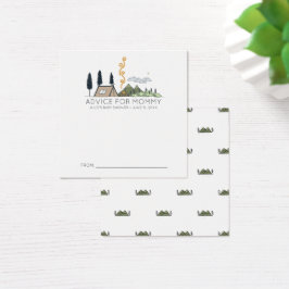 Tarjetas de consejos para baby shower | Aventura