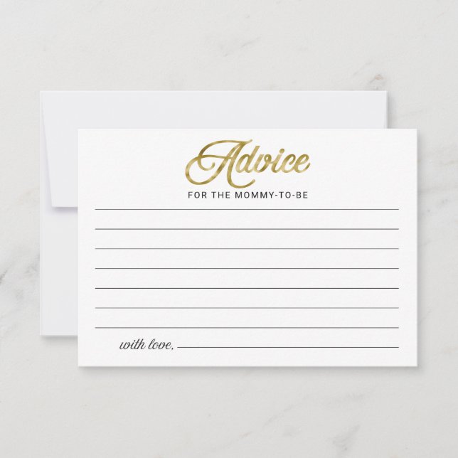 Tarjetas de Consejos para Baby Shower de Halloween (Anverso)