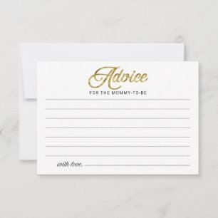 Tarjetas de Consejos para Baby Shower de Halloween