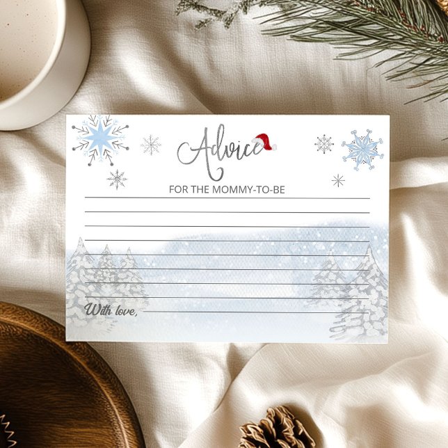 Tarjetas de consejos para baby shower de Navidad S (Subido por el creador)