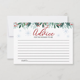 Tarjetas de consejos para baby shower de Santa Beb