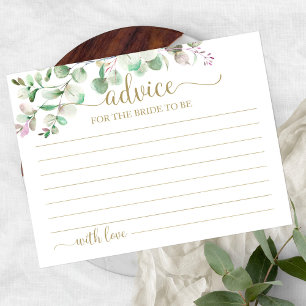 Tarjetas de Consejos para Despedida de Soltera con