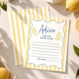 Tarjetas de consejos para la novia La Dolce Vita c