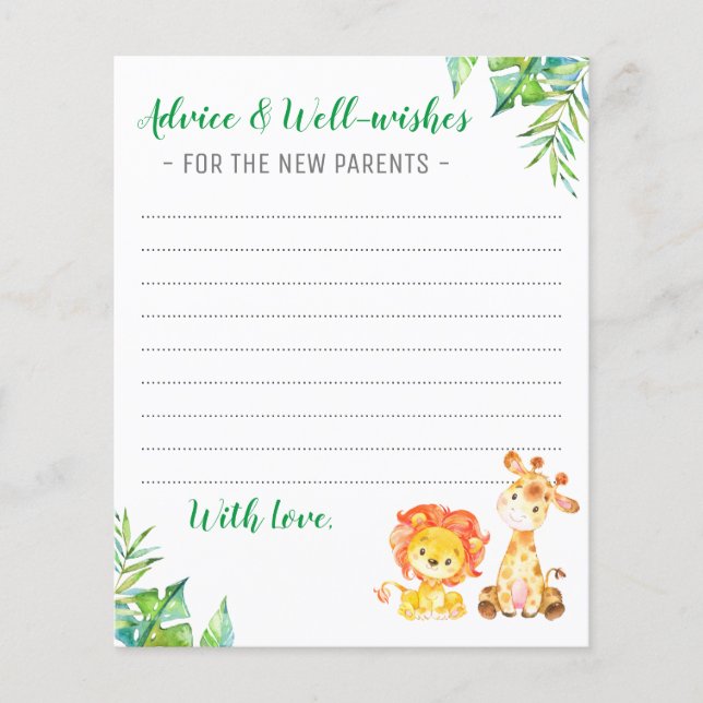 Tarjetas de Consejos para Padres de Niño en Lluvia (Anverso)
