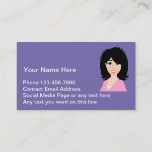 Tarjetas de contacto de perfil de negocios para da