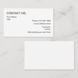 Tarjetas de Contacto Empresarial