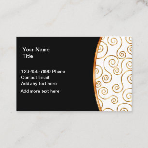 Tarjetas de Contacto Personales Elegantes para Dam