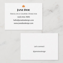 Tarjetas de contacto personales o profesionales de