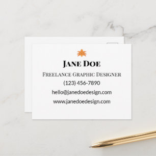 Tarjetas de contacto personales o profesionales de