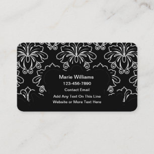 Tarjetas de contacto personales para mujeres de or