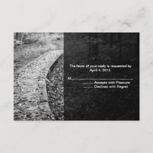 Tarjetas de contestación de la trayectoria de