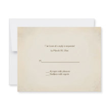 Tarjetas de contestación occidentales de la boda