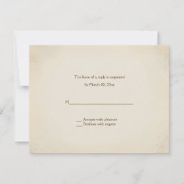 Tarjetas de contestación occidentales de la boda