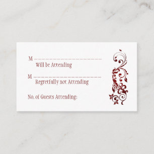 Tarjetas de contestación rojas de la mariposa