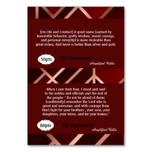 Tarjetas de Coraje Rojo/Oro