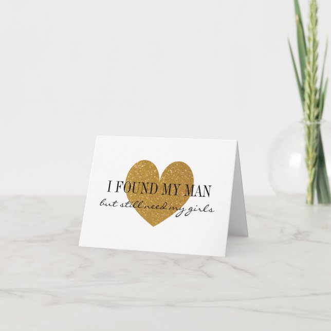 Tarjetas de corazón de purpurina dorada ¿Quieres s (Anverso)