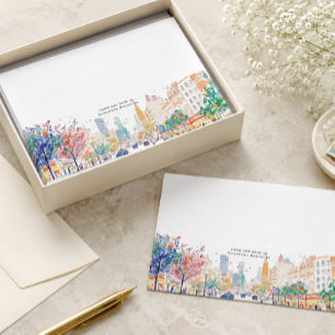 Tarjetas de Correspondencia de Ciudad al Acuarela