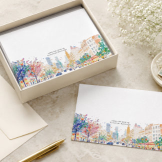 Tarjetas de Correspondencia de Ciudad al Acuarela