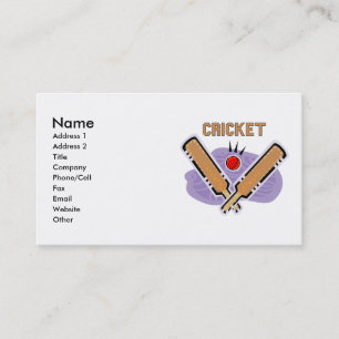 Tarjetas de Cricket Business