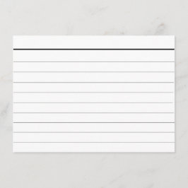 Tarjetas de cue en blanco