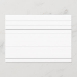 Tarjetas de cue en blanco