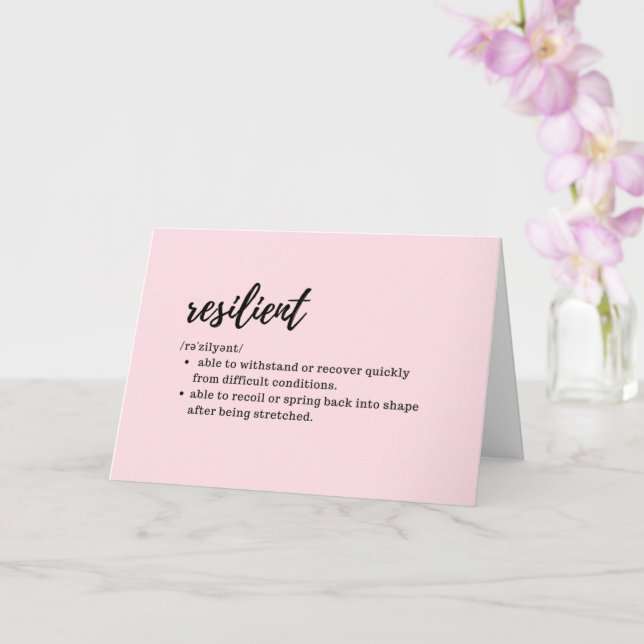 TARJETAS DE CUIDADO - Definición de resiliente (Orquídea)