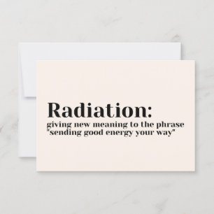 Tarjetas de Cuidado - Radiación con Nuevo Signific