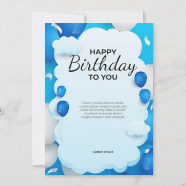 Tarjetas de cumpleaños (Anverso)