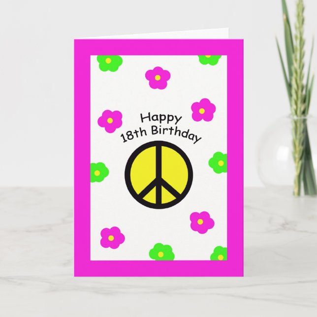 Tarjetas de cumpleaños 18 de la Paz (Anverso)