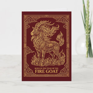 Tarjetas de cumpleaños Cabra de Fuego 2027