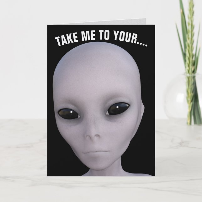 TARJETAS DE CUMPLEAÑOS DE ALIEN (Anverso)