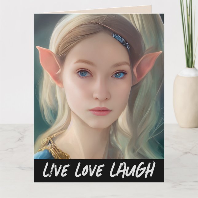 TARJETAS DE CUMPLEAÑOS DE AMOR A LA FANTASÍA DE EL (Anverso)