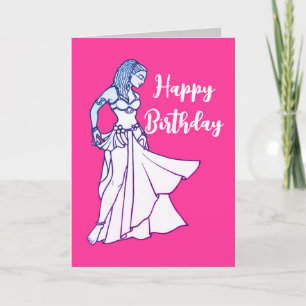 Tarjetas de cumpleaños de bailarín Belly