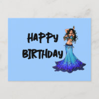 Tarjetas de cumpleaños de bailarín Belly