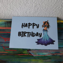 Tarjetas de cumpleaños de bailarín Belly