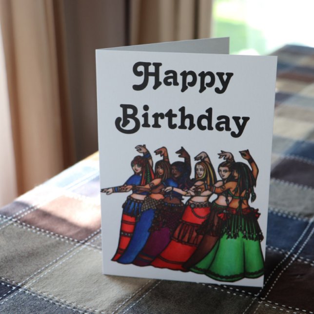 Tarjetas de cumpleaños de bailarín Belly (Subido por el creador)