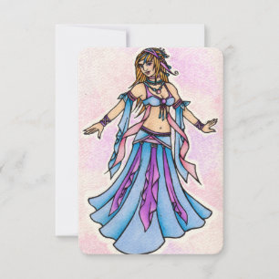 Tarjetas de cumpleaños de bailarín Belly