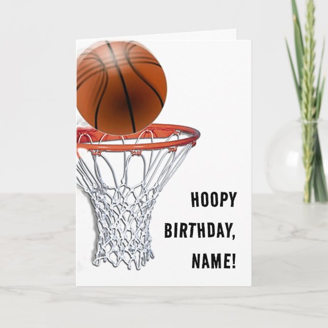 TARJETAS DE CUMPLEAÑOS DE BASKETBALL (Anverso)
