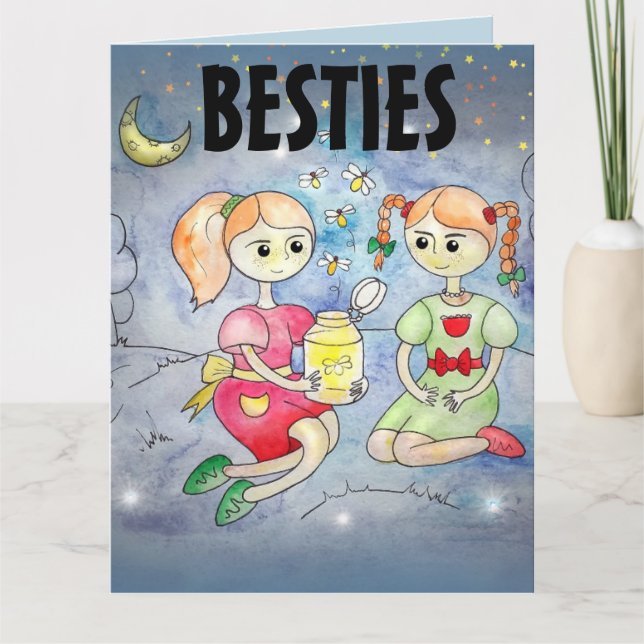 TARJETAS DE CUMPLEAÑOS DE BESTING BROGS FIREFLIES (Anverso)