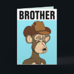 TARJETAS DE CUMPLEAÑOS DE BROTHER FUNNY MONKEY<br><div class="desc">HERMANO MONKEY FELIZ TARJETA DE CUMPLEAÑOS</div>