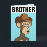 TARJETAS DE CUMPLEAÑOS DE BROTHER FUNNY MONKEY<br><div class="desc">HERMANO MONKEY FELIZ TARJETA DE CUMPLEAÑOS</div>