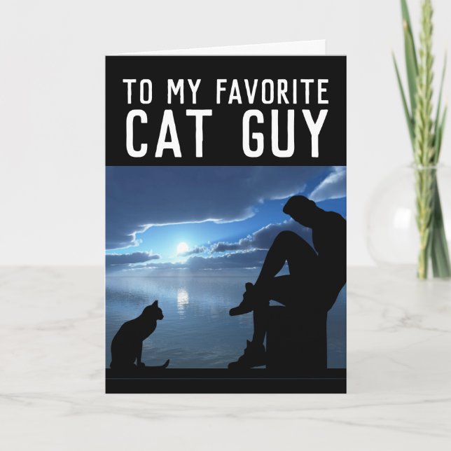 TARJETAS DE CUMPLEAÑOS DE CHICO CAT (Anverso)