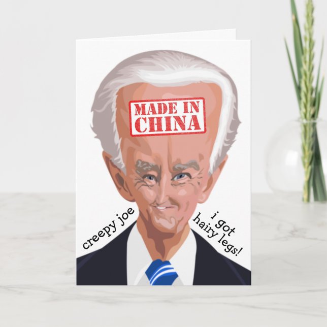 TARJETAS DE CUMPLEAÑOS DE CREEPY JOE BIDEN (Anverso)