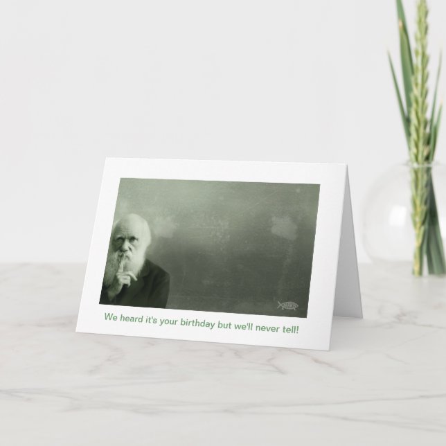 Tarjetas de cumpleaños de Darwin (Anverso)