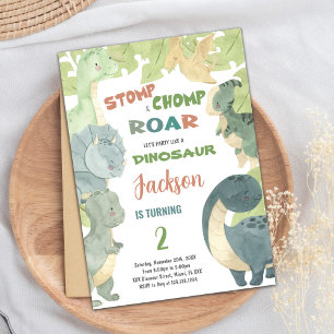 Tarjetas de cumpleaños de Dinosaur