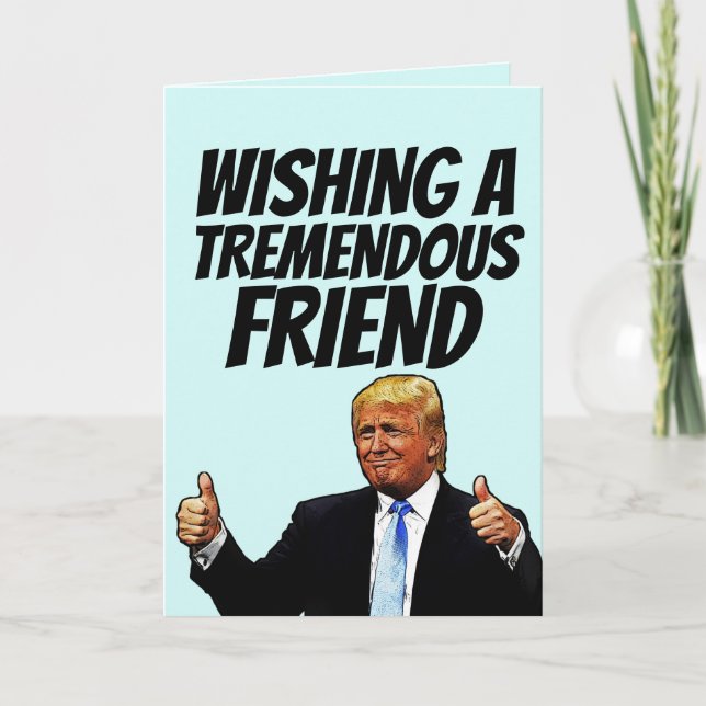 TARJETAS DE CUMPLEAÑOS DE DONALD TRUMP (Anverso)