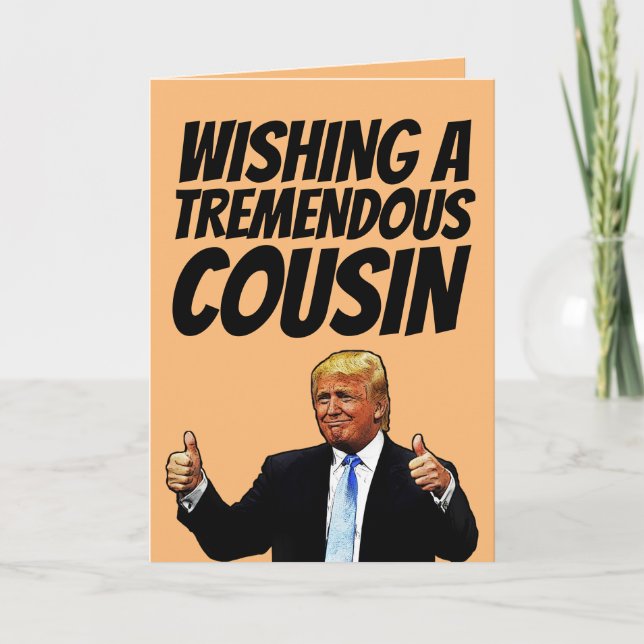 TARJETAS DE CUMPLEAÑOS DE DONALD TRUMP (Anverso)