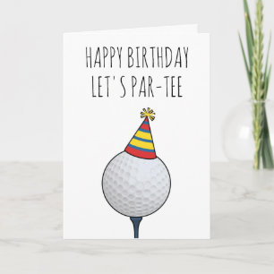 tarjetas de cumpleaños de golf divertidas