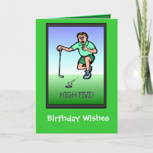 Tarjetas de cumpleaños de golf, ¡ya no está!