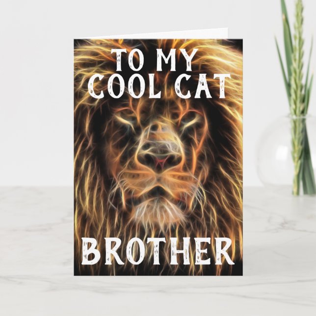 TARJETAS DE CUMPLEAÑOS DE Guay CAT BROTHER (Anverso)